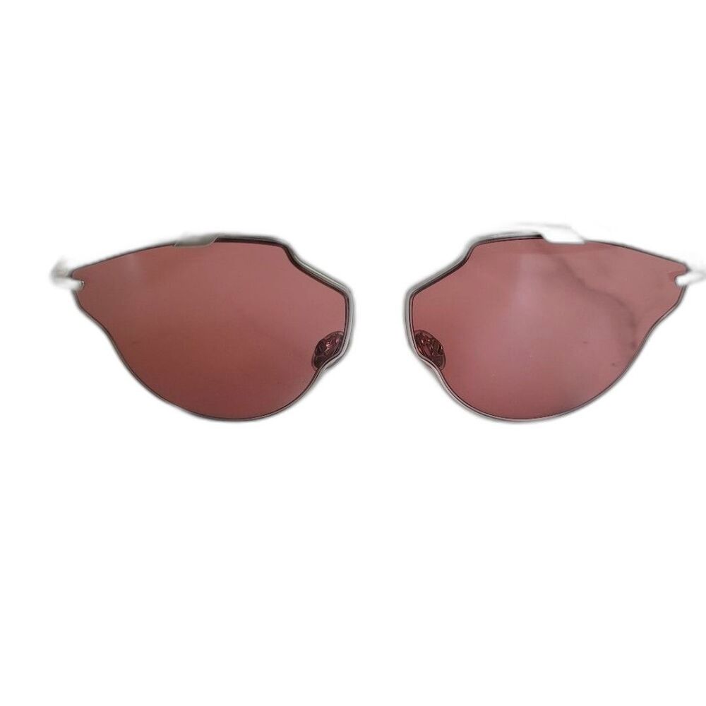DIOR Sunglasses  So Real Pop silver frame rose lenses